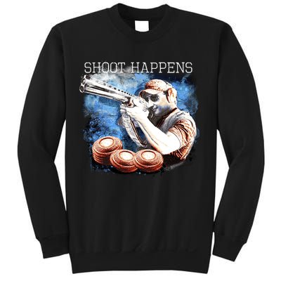 Shoot Happens Funny Trap Shooting Sweatshirt
