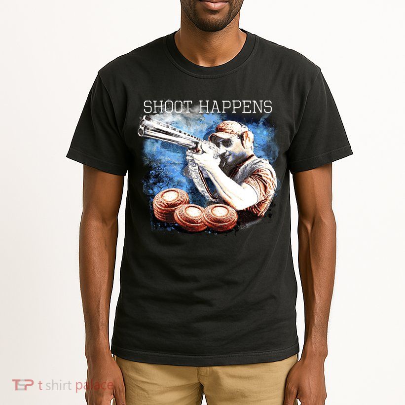 Shoot Happens Funny Trap Shooting Tall T-Shirt