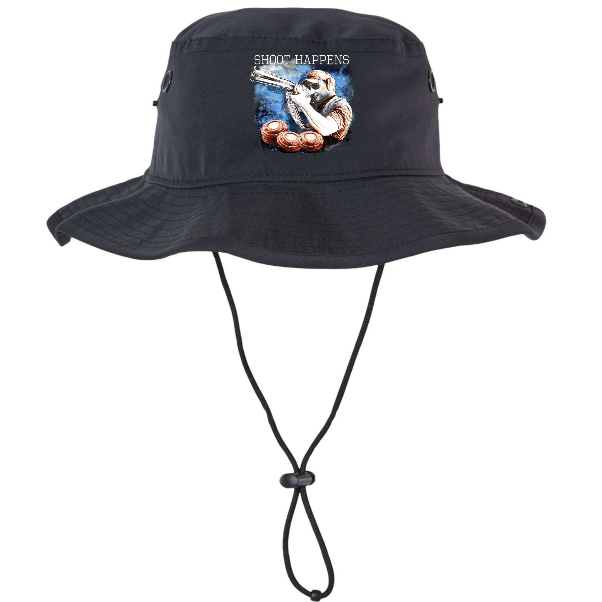 Shoot Happens Funny Trap Shooting Bucket Hat