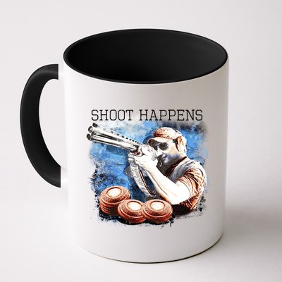 Shoot Happens Funny Trap Shooting Mug