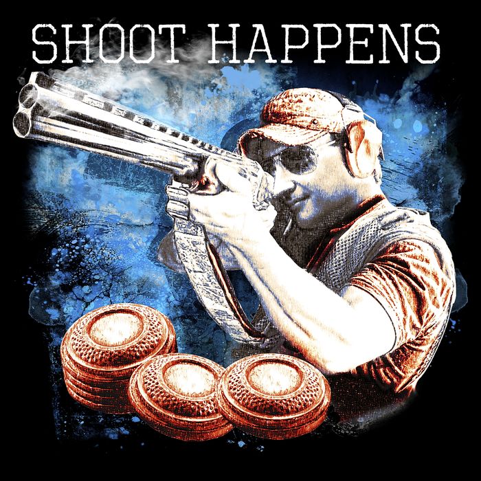 Shoot Happens Funny Trap Shooting Flatbill Hat
