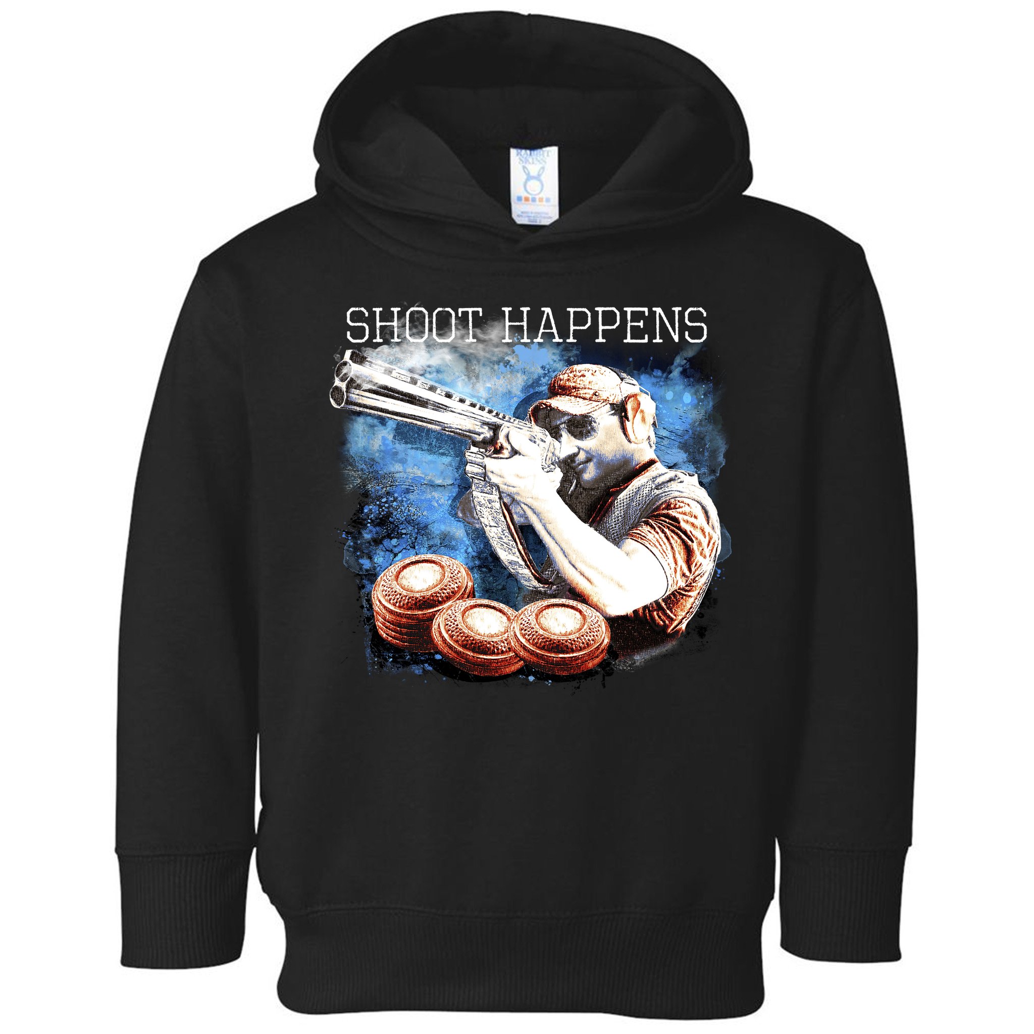 Shoot Happens Funny Trap Shooting Toddler Hoodie