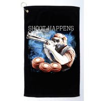 Shoot Happens Funny Trap Shooting Golf Towel