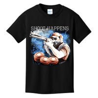 Shoot Happens Funny Trap Shooting Kids T-Shirt