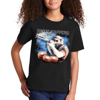 Shoot Happens Funny Trap Shooting Kids T-Shirt