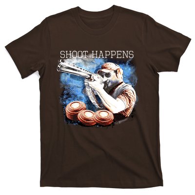 Shoot Happens Funny Trap Shooting T-Shirt