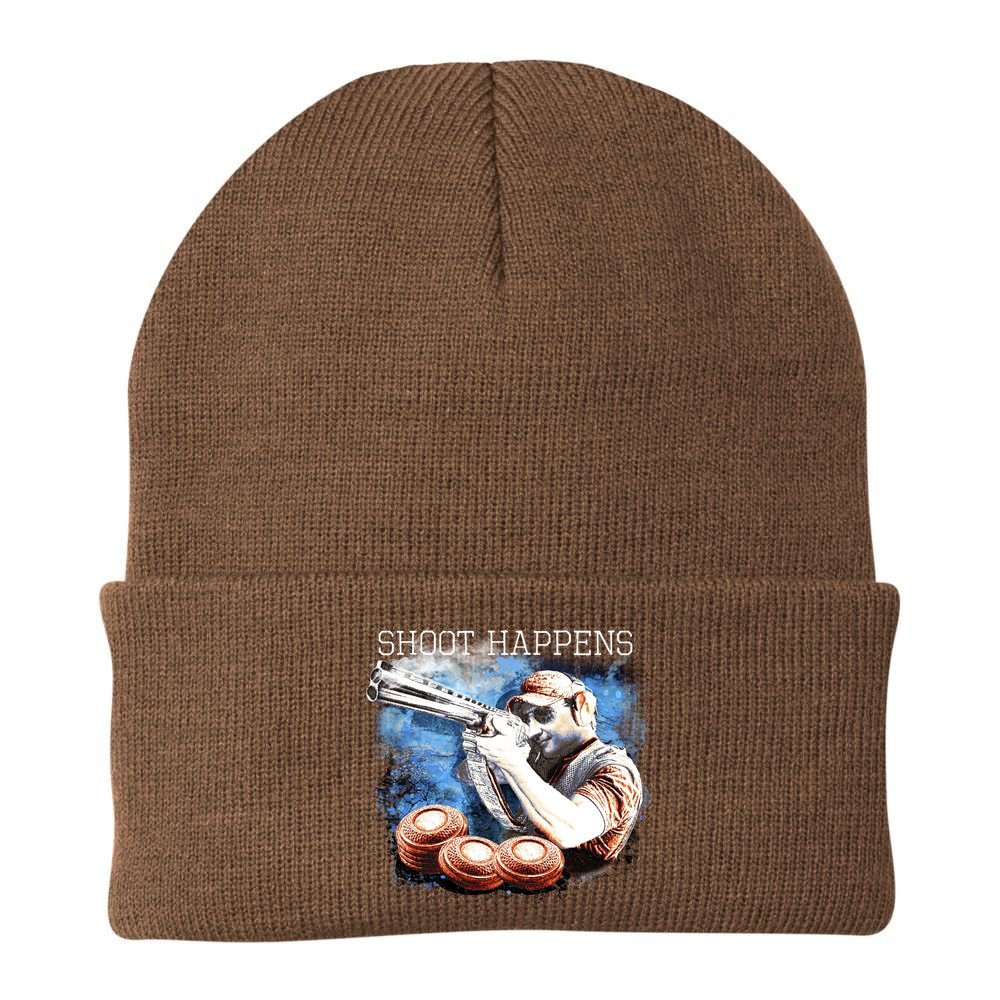 Shoot Happens Funny Trap Shooting Beanie