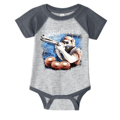 Shoot Happens Funny Trap Shooting Infant Baby Jersey Bodysuit