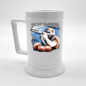 Shoot Happens Funny Trap Shooting Beer Stein