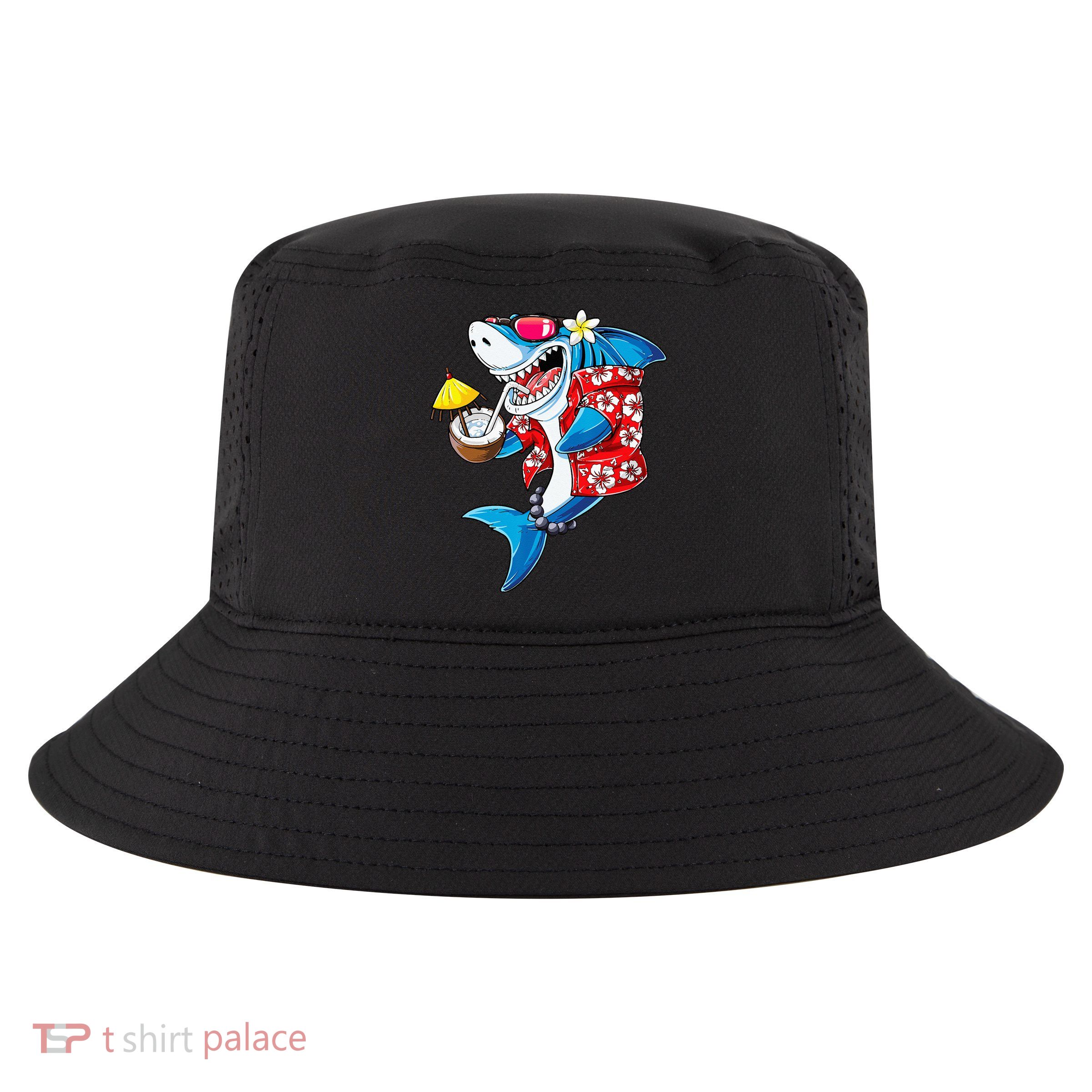 Shark Hawaiian Funny Aloha Hawaii Beach Jawsome Gifts Cool Comfort Performance Bucket Hat