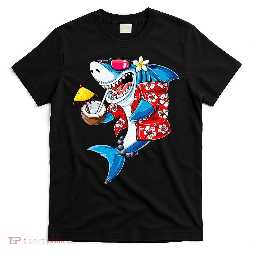 Shark Hawaiian Funny Aloha Hawaii Beach Jawsome Gifts T-Shirt