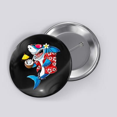 Shark Hawaiian Funny Aloha Hawaii Beach Jawsome Gifts Button