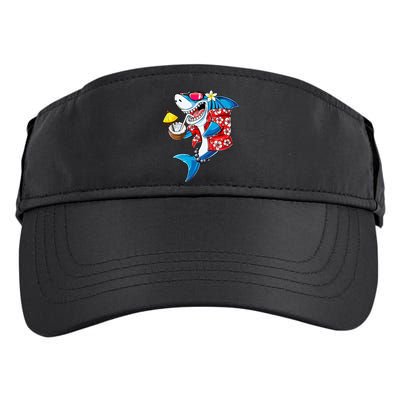 Shark Hawaiian Funny Aloha Hawaii Beach Jawsome Gifts Adult Drive Performance Visor