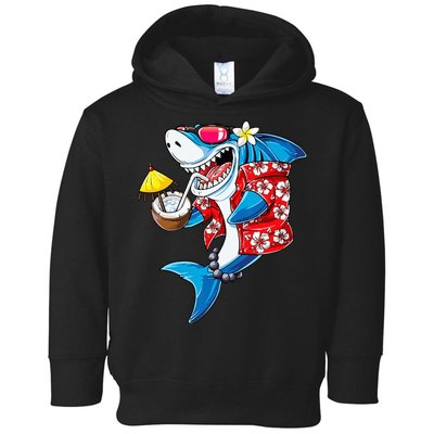 Shark Hawaiian Funny Aloha Hawaii Beach Jawsome Gifts Toddler Hoodie