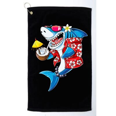 Shark Hawaiian Funny Aloha Hawaii Beach Jawsome Gifts Golf Towel