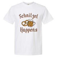 Schnitzel Happens Funny Oktoberfest Drinking Team Garment-Dyed Heavyweight T-Shirt