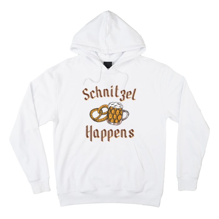 Schnitzel Happens Funny Oktoberfest Drinking Team Hoodie