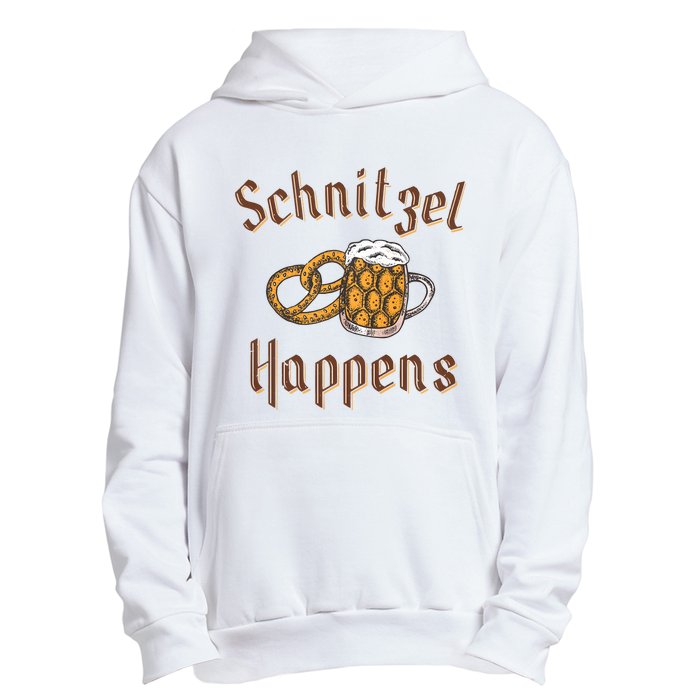 Schnitzel Happens Funny Oktoberfest Drinking Team Urban Pullover Hoodie