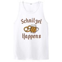 Schnitzel Happens Funny Oktoberfest Drinking Team PosiCharge Competitor Tank