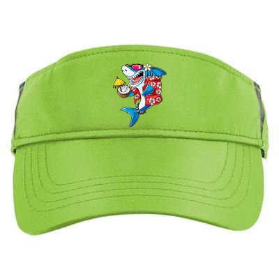 Shark Hawaiian Funny Aloha Hawaii Beach Jawsome Funny Gift Cool Gift Adult Drive Performance Visor