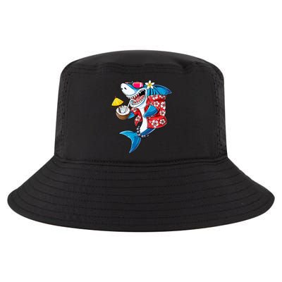 Shark Hawaiian Funny Aloha Hawaii Beach Jawsome Funny Gift Cool Gift Cool Comfort Performance Bucket Hat