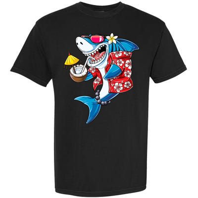 Shark Hawaiian Funny Aloha Hawaii Beach Jawsome Funny Gift Cool Gift Garment-Dyed Heavyweight T-Shirt