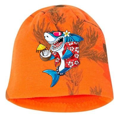 Shark Hawaiian Funny Aloha Hawaii Beach Jawsome Funny Gift Cool Gift Kati - Camo Knit Beanie