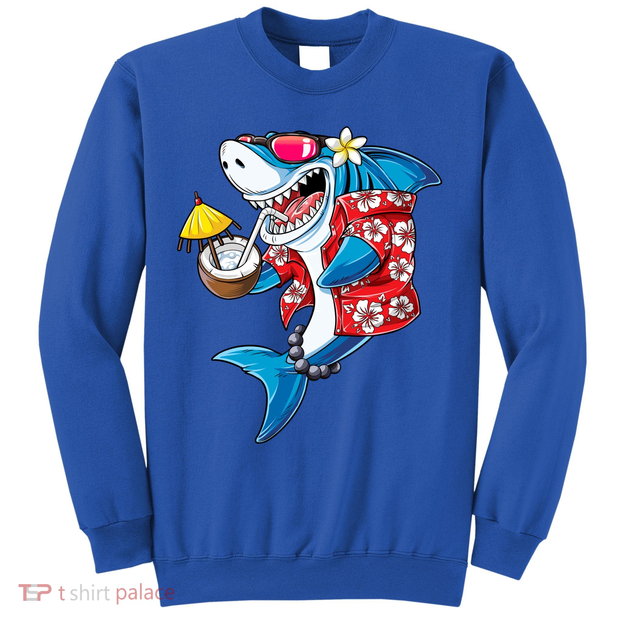 Shark Hawaiian Funny Aloha Hawaii Beach Jawsome Funny Gift Cool Gift Sweatshirt