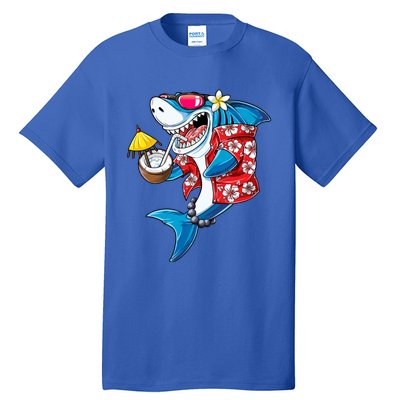 Shark Hawaiian Funny Aloha Hawaii Beach Jawsome Funny Gift Cool Gift Tall T-Shirt