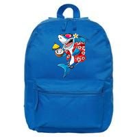 Shark Hawaiian Funny Aloha Hawaii Beach Jawsome Funny Gift Cool Gift 16 in Basic Backpack