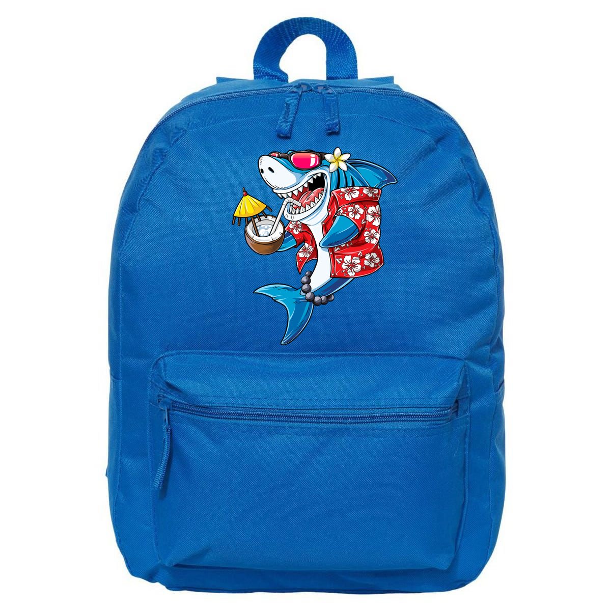 Shark Hawaiian Funny Aloha Hawaii Beach Jawsome Funny Gift Cool Gift 16 in Basic Backpack