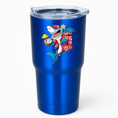 Shark Hawaiian Funny Aloha Hawaii Beach Jawsome Funny Gift Cool Gift Tumbler