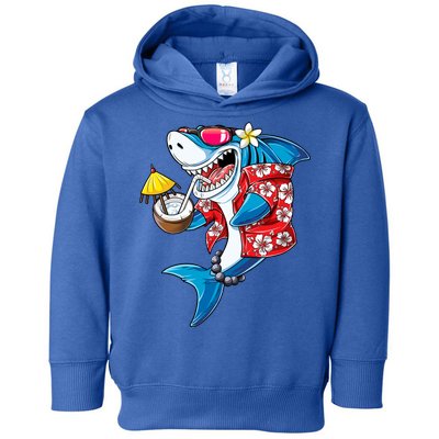 Shark Hawaiian Funny Aloha Hawaii Beach Jawsome Funny Gift Cool Gift Toddler Hoodie