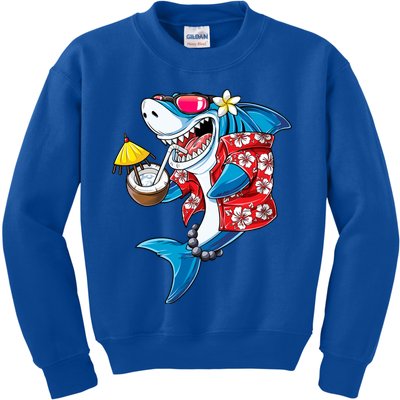 Shark Hawaiian Funny Aloha Hawaii Beach Jawsome Funny Gift Cool Gift Kids Sweatshirt