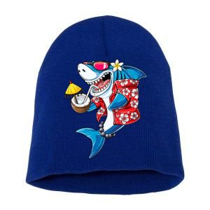 Shark Hawaiian Funny Aloha Hawaii Beach Jawsome Funny Gift Cool Gift Short Acrylic Beanie