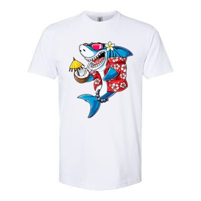 Shark Hawaiian Funny Aloha Hawaii Beach Jawsome Funny Gift Cool Gift Softstyle® CVC T-Shirt