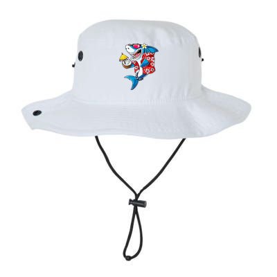 Shark Hawaiian Funny Aloha Hawaii Beach Jawsome Funny Gift Cool Gift Legacy Cool Fit Booney Bucket Hat