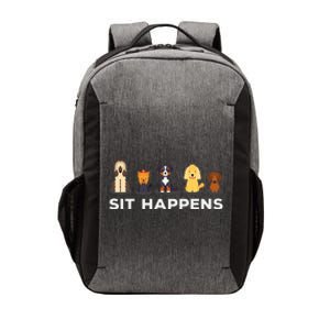 Sit Happens Funny Dog Owner Gift Idea Vector Backpack