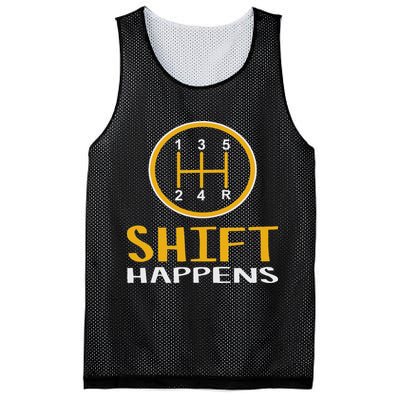 Shift Happens Funny Car Lovers Gift Car Pun Mesh Reversible Basketball Jersey Tank