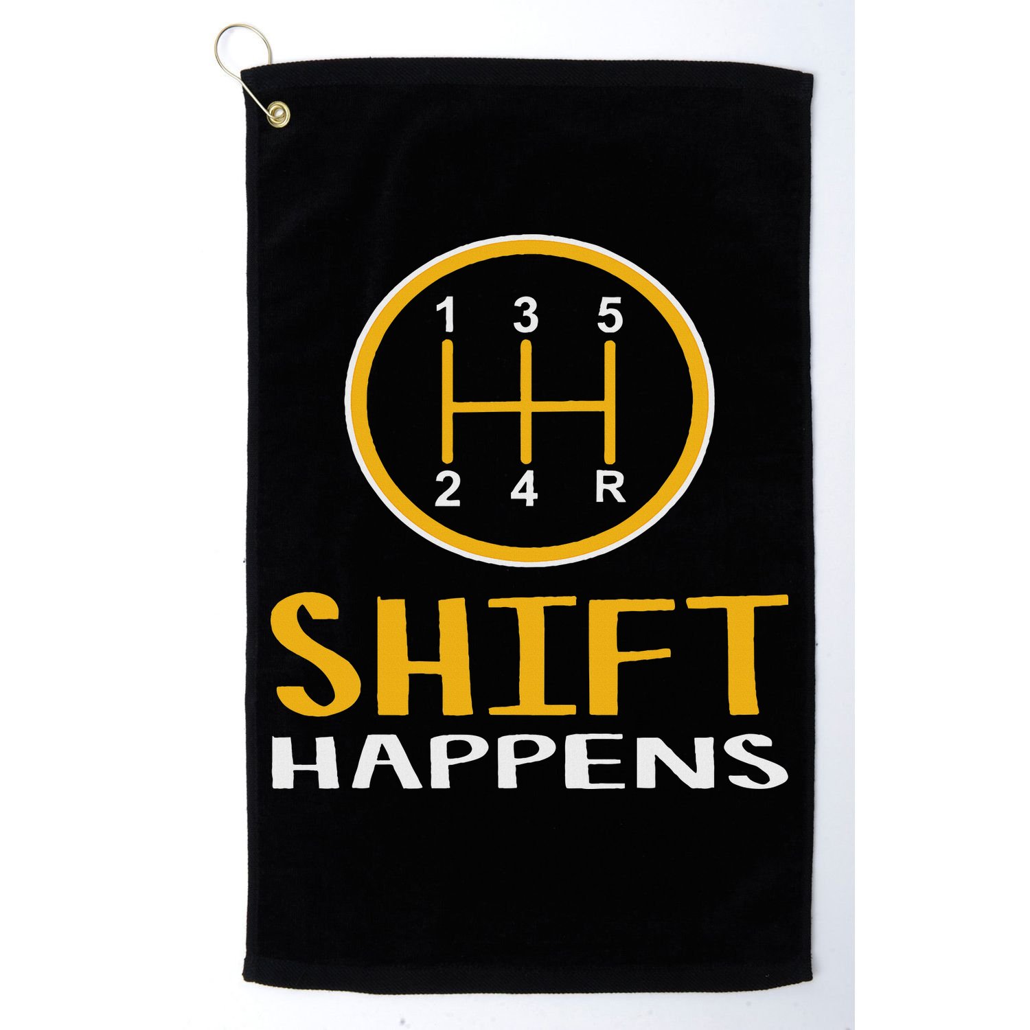 Shift Happens Funny Car Lovers Gift Car Pun Golf Towel
