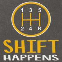 Shift Happens Funny Car Lovers Gift Car Pun Cotton Canvas Backpack