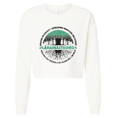 Spreading Hope For Future Strong Support Lahaina Hawaii Cropped Pullover Crew