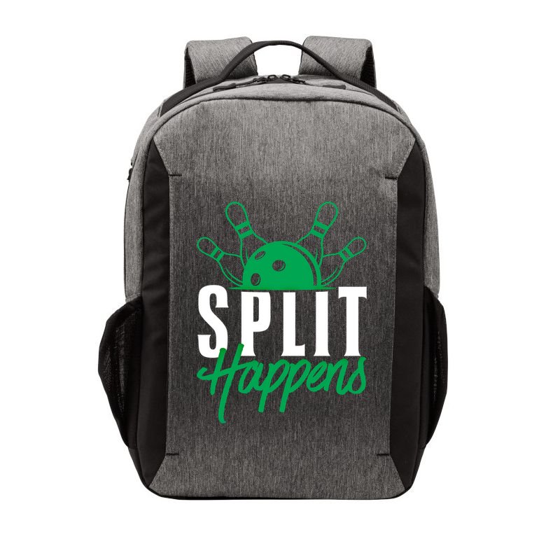 Split Happens Funny Bowling Team Bowler Pin Humor Gift Vector Backpack