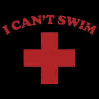 Summer Humor Funny Pool Lifeguard I Cant Swim Flatbill Hat