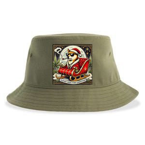 Sleigh High For Christmas Premium Heavyweight Sustainable Bucket Hat