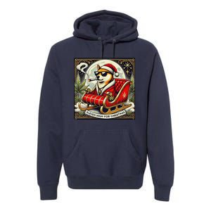 Sleigh High For Christmas Premium Heavyweight Premium Hoodie