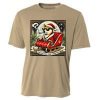 Sleigh High For Christmas Premium Heavyweight Cooling Performance Crew T-Shirt