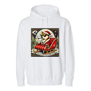 Sleigh High For Christmas Premium Heavyweight Garment-Dyed Fleece Hoodie