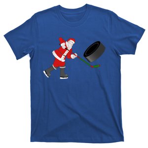 Santa Hockey Funny Gift T-Shirt