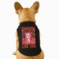 Somehow Heartbreak Feels Good In A Place Like This Raglan Baseball Doggie Tank